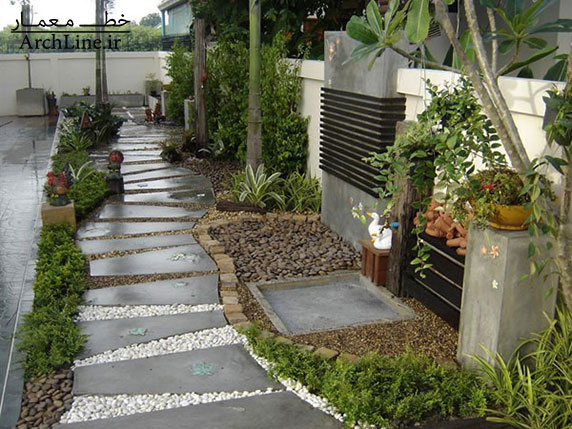 چند ایده طراحی مسیر در محوطه سازی باغ