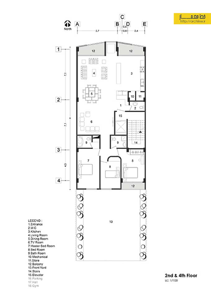 طراحی نما و طراحی داخلی آپارتمان سپهر_tdcoffice