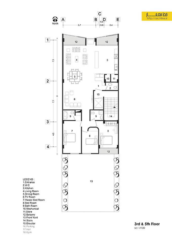 طراحی نما و طراحی داخلی آپارتمان سپهر_tdcoffice