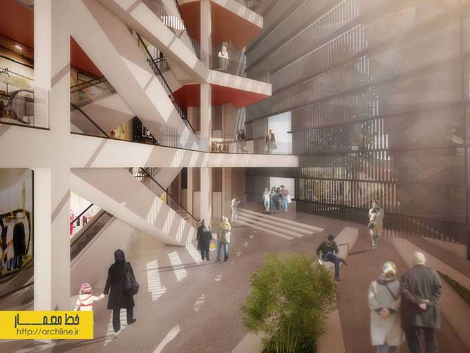 معماری و طراحی داخلی ساختمان تجاری البرز _ رنا دیزاین 