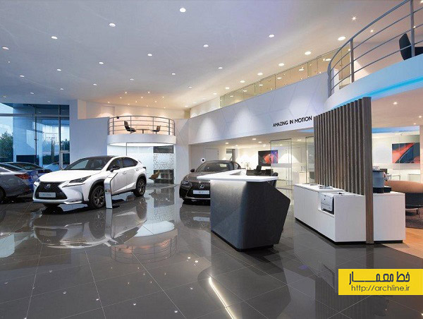 طراحی و دکوراسیون نمایشگاه اتومبیل لکسوس