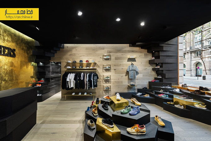طراحی داخلی مغازه،دکوراسیون مغازه،طراحی مغازه کفش فروشی