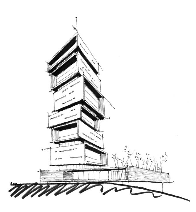 معماری و طراحی داخلی برج مسکونی