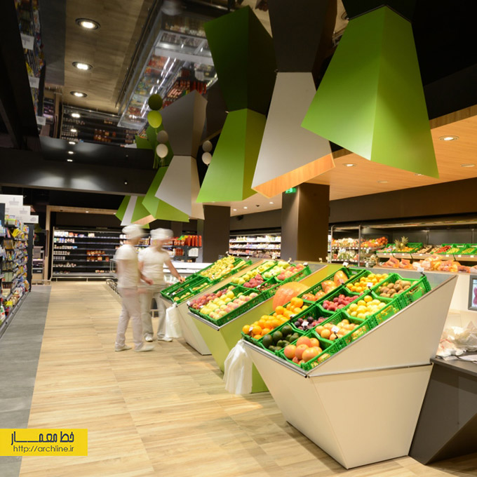 طراحی داخلی سوپرمارکت،طراحی داخلی هایپرمارکت،دکوراسیون داخلی فروشگاه موادغذایی