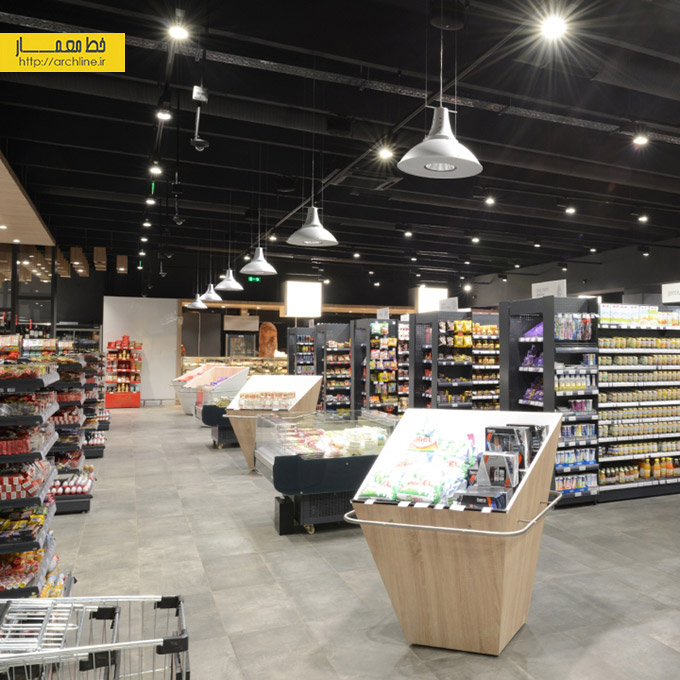 طراحی داخلی سوپرمارکت،طراحی داخلی هایپرمارکت،دکوراسیون داخلی فروشگاه موادغذایی