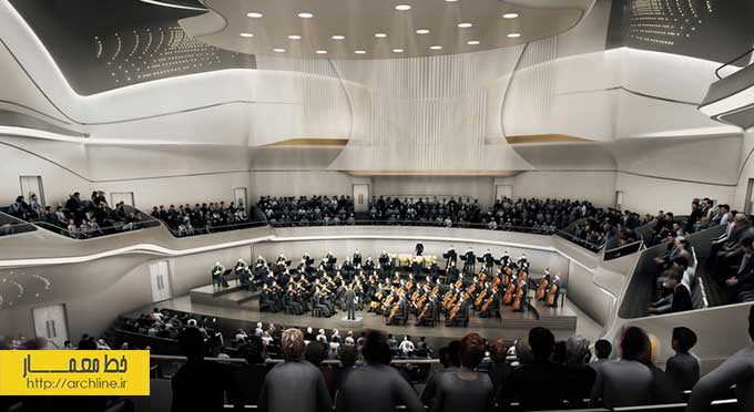طرح های ارائه شده در مسابقه طراحی سالن کنسرت بتهوون در آلمان