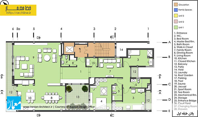 معماری و طراحی داخلی آپارتمان خانوادگی اطلسی