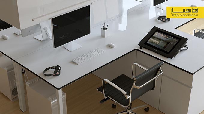 نمونه home office، طراحی home office