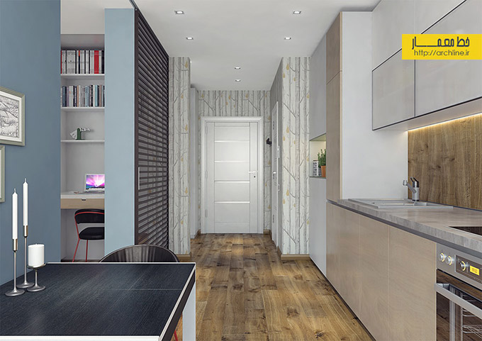 طراحی داخلی آپارتمان 60 متری،دکوراسیون منزل 2016