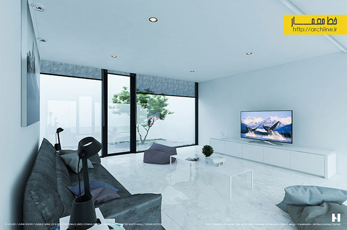 طراحی داخلی آپارتمان سیاه و سفید،دکوراسیون منزل مدرن