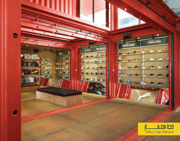 معماری وطراحی داخلی فروشگاه puma