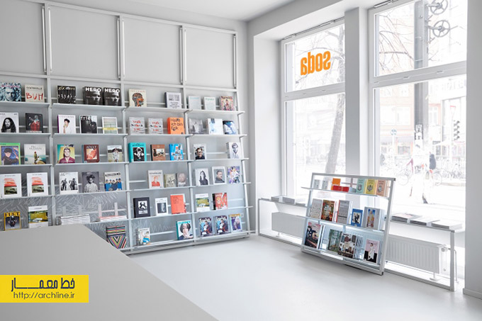 طراحی داخلی فروشگاه کتاب،دکوراسیون مغازه کتابفروشی
