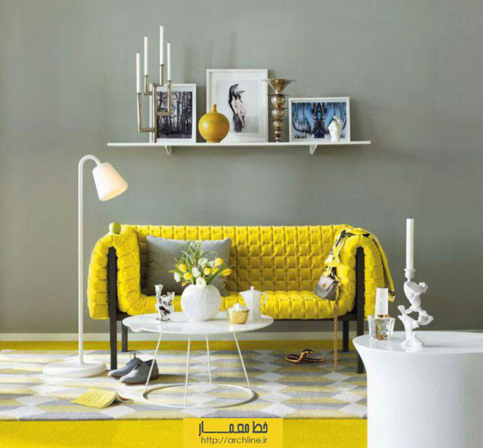 طراحی داخلی با استفاده از رنگ زرد
