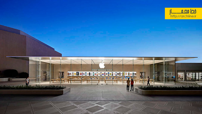 طراحی داخلی فروشگاه های اپل،دکوراسیون فروشگاه اپل استور، معماری فروشگاه های موبایل اپل