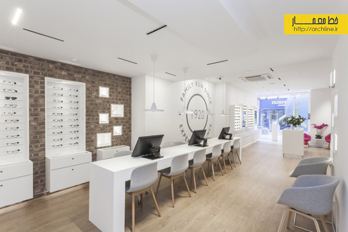 طراحی داخلی کلینیک چشم پزشکی،دکوراسیون کلینیک،طراحی داخلی فروشگاه عینک