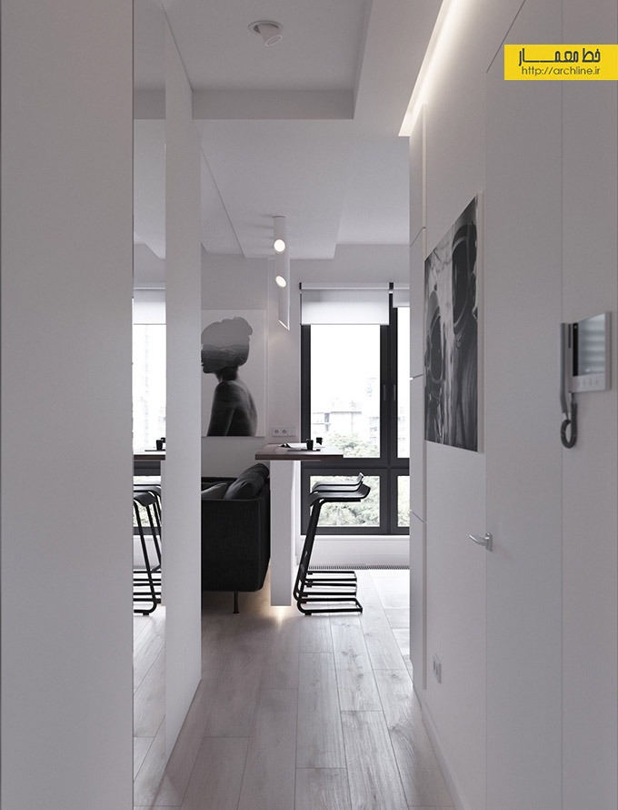 طراحی داخلی آپارتمان 50 متری،دکوراسیون منزل کوچک