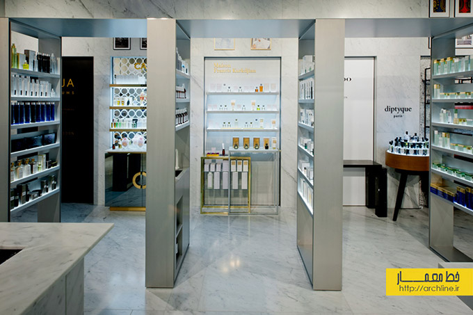 دکوراسیون داخلی فروشگاه لوازم آرایشی،طراحی داخلی مغازه لواز آرایشی بهداشتی