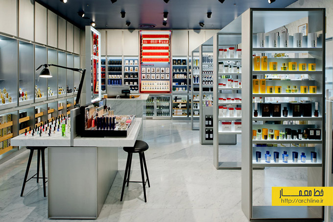 دکوراسیون داخلی فروشگاه لوازم آرایشی،طراحی داخلی مغازه لواز آرایشی بهداشتی