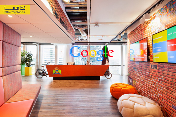 طراحی دفتر کار شرکت گوگل،طراحی دفتر کار گوگل