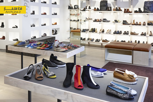 طراحی داخلی فروشگاه کیف و کفش،دکوراسیون مغازه کیف و کفش