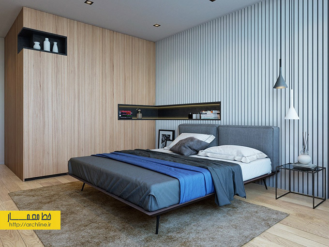 طراحی داخلی آپارتمان مدرن،دکوراسیون منزل دو خوابه