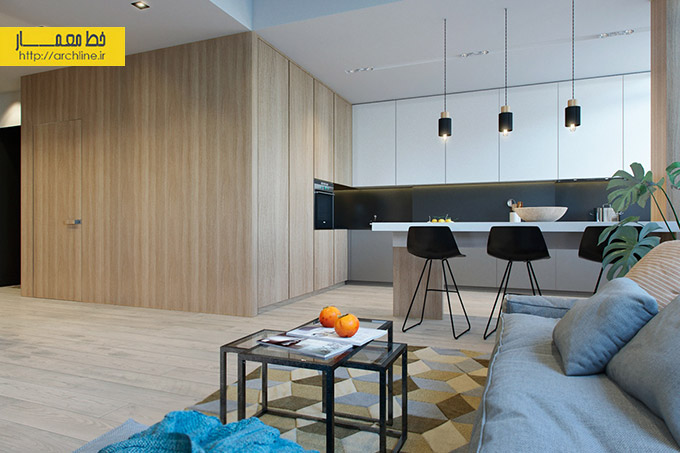 طراحی داخلی آپارتمان مدرن،دکوراسیون منزل دو خوابه