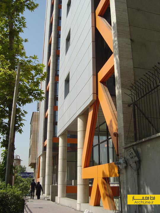 معماری ساختمان اداری آرژانتین، فرامرز شریفی،طراحی نمای ساختمان اداری