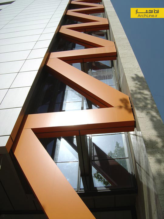 معماری ساختمان اداری آرژانتین، فرامرز شریفی،طراحی نمای ساختمان اداری