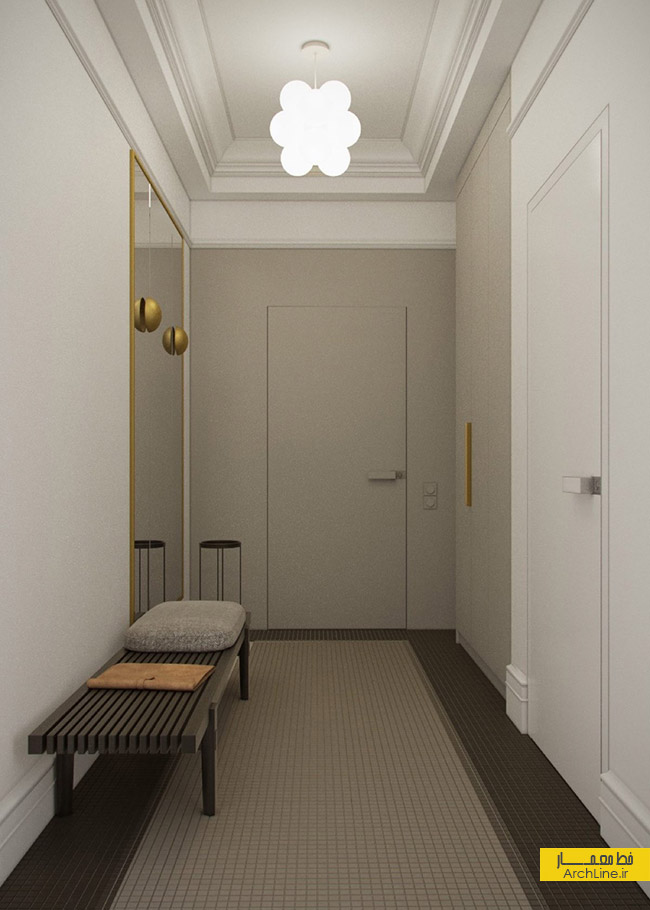 طراحی داخلی آپارتمان،دکوراسیون منزل مدرن دو خوابه