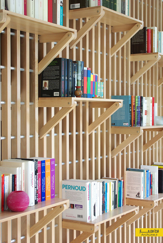 طراحی خلاقانه راه پله،طراحی خلاقانه قفسه کتاب