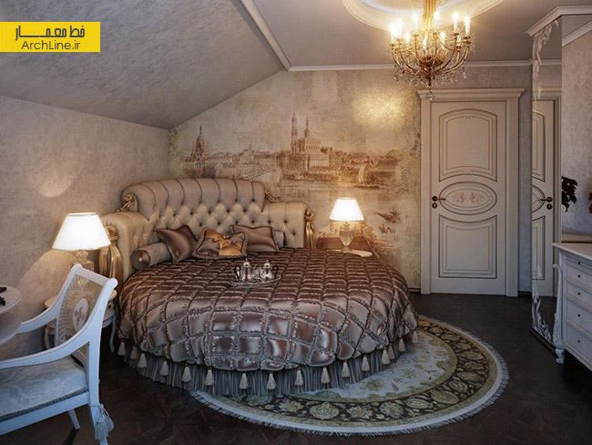 طراحی اتاق خواب کلاسیک،دکوراسیون اتاق خواب کلاسیک،دکوراسیون اتاق خواب سلطنتی،طراحی اتاق خواب سلطنتی