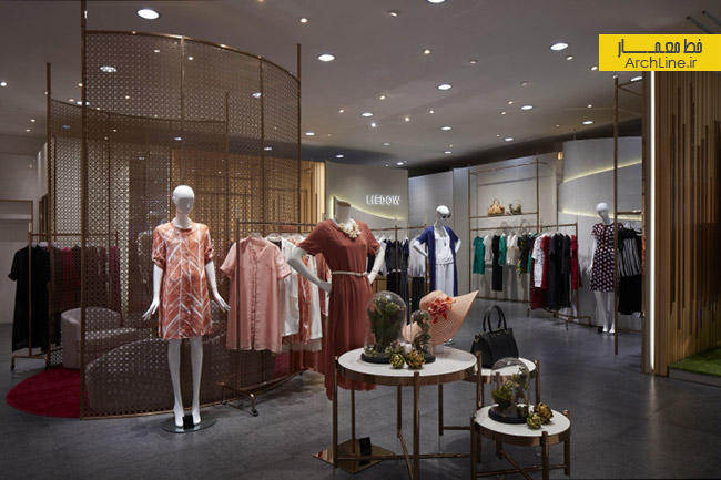 طراحی داخلی مغازه لباس زنانه،دکوراسیون فروشگاه پوشاک زنانه،طراحی فروشگاه لباس زنانه