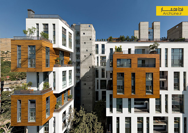 معماری مجتمع مسکونی،طراحی نمای مجتمع مسکونی