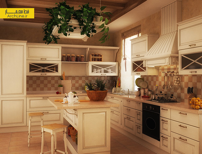 طراحی داخلی آشپزخانه،دکوراسیون داخلی آشپزخانه،طراحی داخلی آشپزخانه سنتی،طراحی داخلی آشپزخانه کلاسیک
