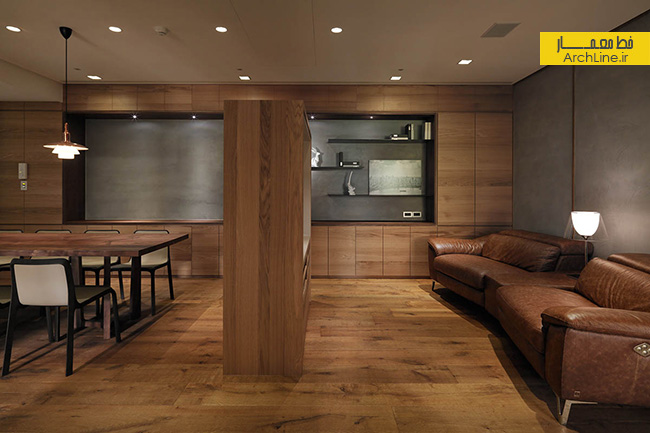 طراحی داخلی منزل مدرن،دکوراسیون منزل مدرن،استفاده از چوب در طراحی داخلی