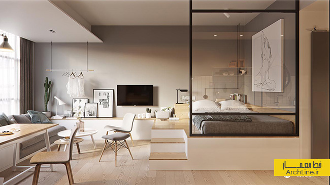 مدرن- طراحی داخلی آپارتمان