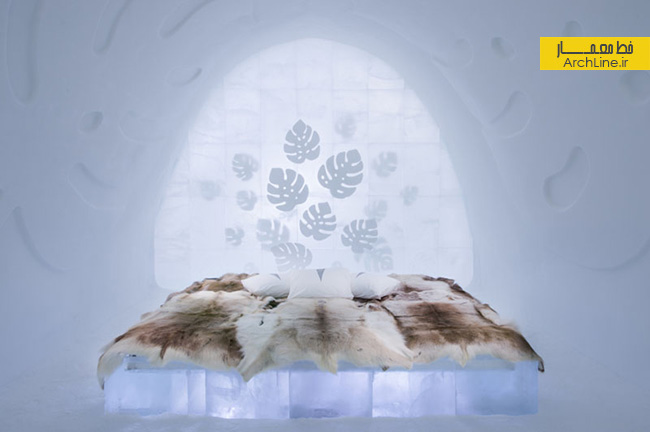 هتل یخی سوئد،طراحی داخلی هتل یخی