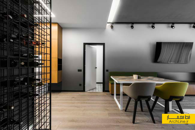 طراحی داخلی آپارتمان دو طبقه