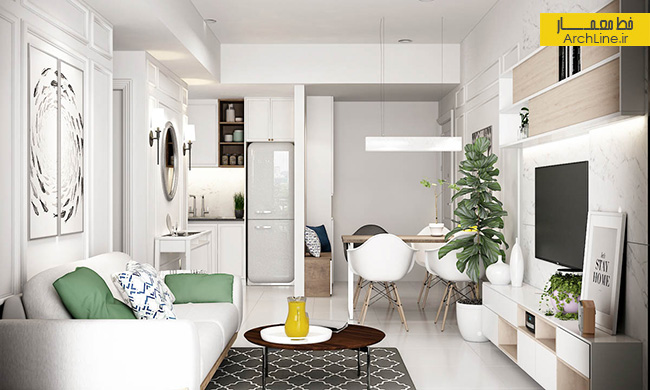 طراحی داخلی خانه کوچک،دکوراسیون آپارتمان کوچک،دکوراسیون به سبک مدرن