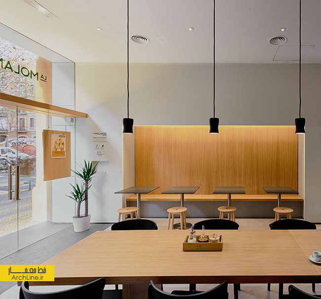 طراحی داخلی رستوران غذاهای سالم