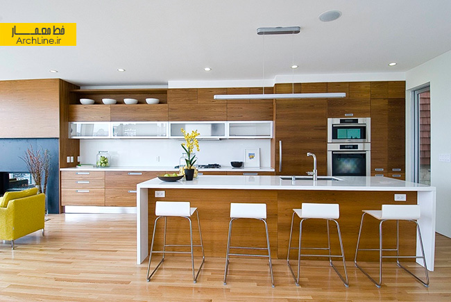 طراحی داخلی آشپزخانه،دکوراسیون آشپزخانه،لایتینگ آشپزخانه