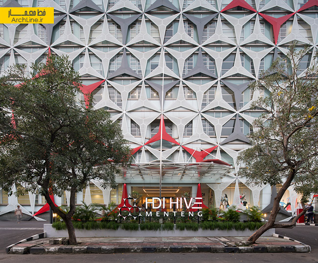 معماری ساختمان تجاری با الهام از کندو زنبور عسل