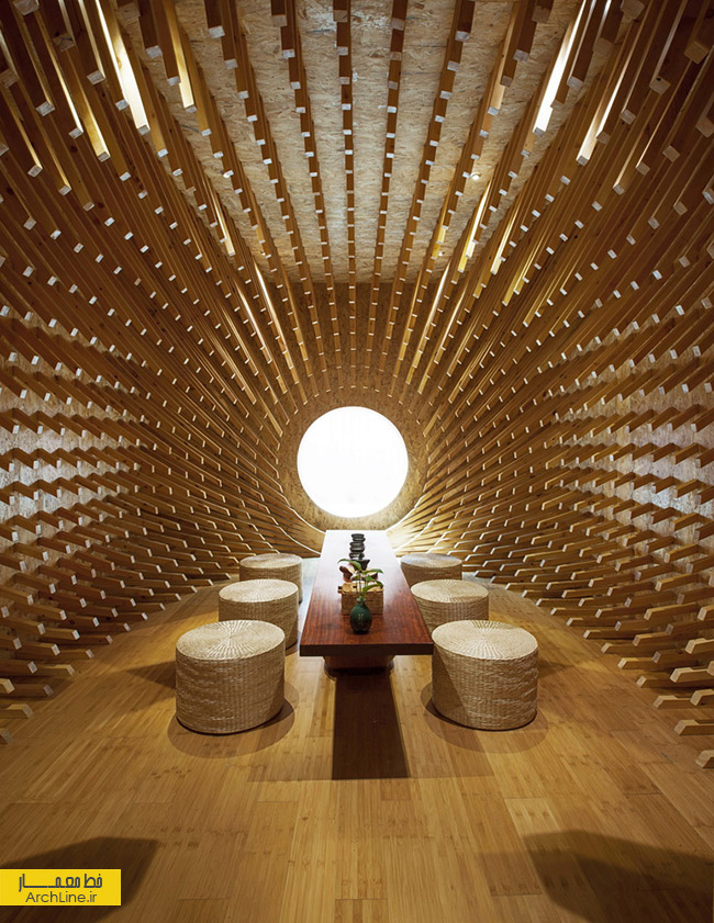 طراحی داخلی کافه ای در کشور چین با الهام از فرهنگ ذن