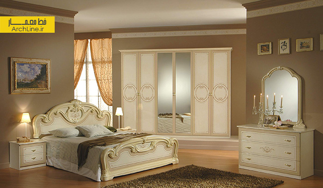 طراحی داخلی اتاق خواب کلاسیک،دکوراسیون اتاق خواب کلاسیک