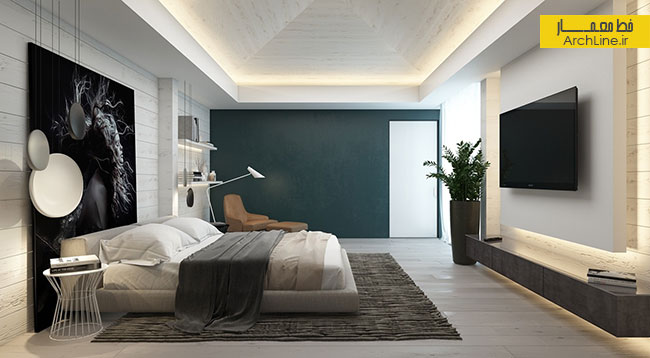  اتاق خواب ،طراحی داخلی مدرن 