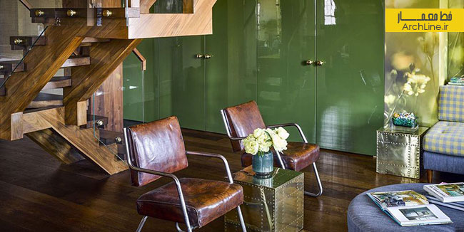 طراحی داخلی اتاق نشیمن، رنگ سبز