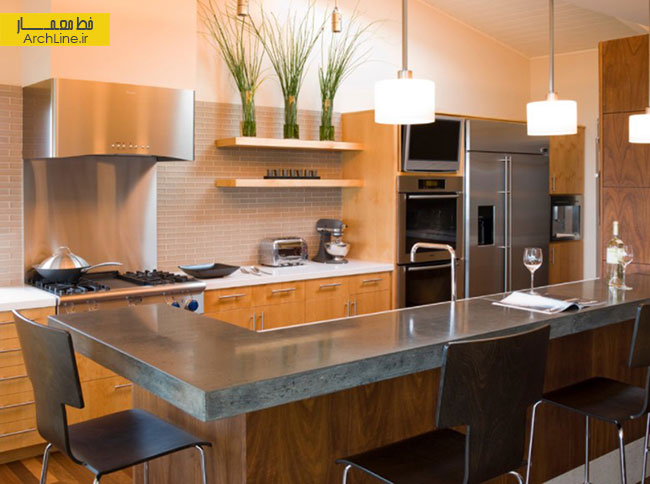 طراحی داخلی آشپزخانه، سطح کانتر