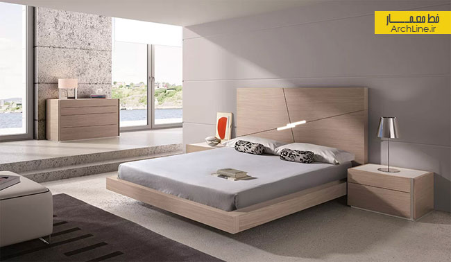 طراحی داخلی اتاق خواب مدرن، تخت خواب 