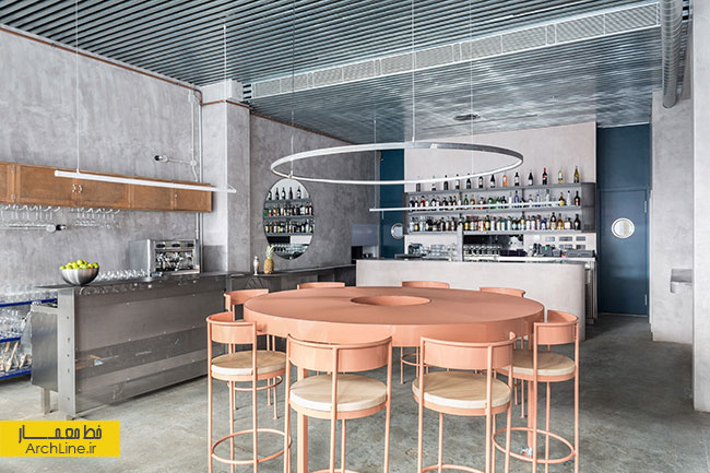 طراحی داخلی رستوران، سبک صنعتی با استفاده از یتن ورنگ پاستلی