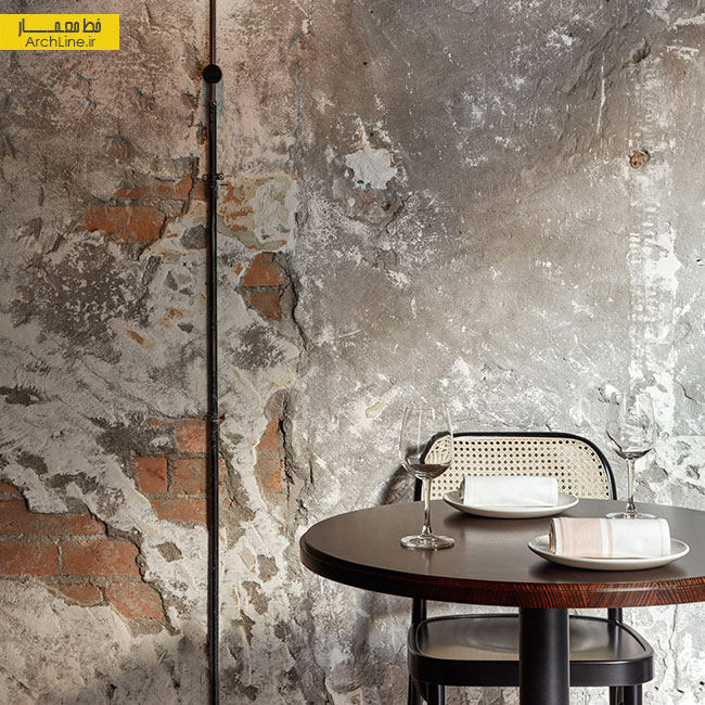 طراحی داخلی رستوران، دیواره آجری